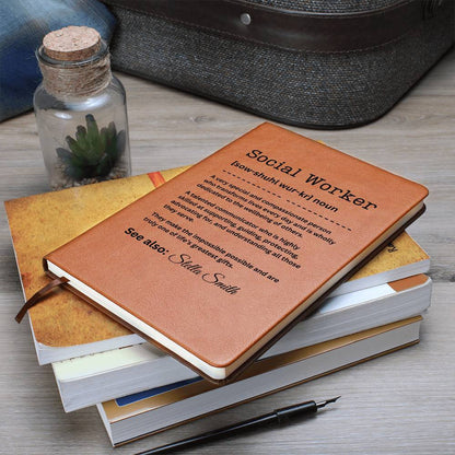 Personalized Journal - Social Worker Definition Gift