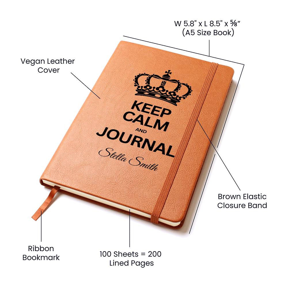 Personalized Journal - Keep Calm and Journal