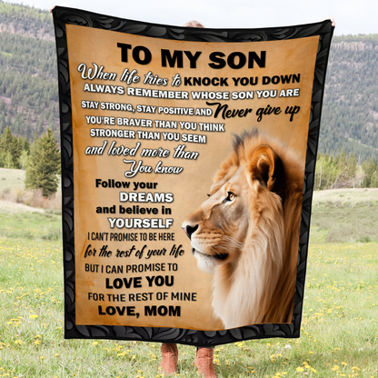 To My Son Blanket - Cozy Plush Blanket