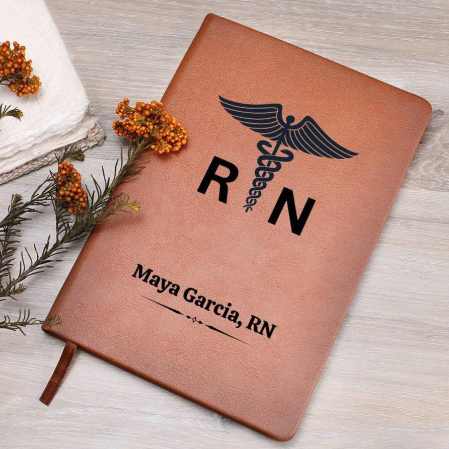 Personalized Journal For Nurses, RN Gifts, Thank You Gift