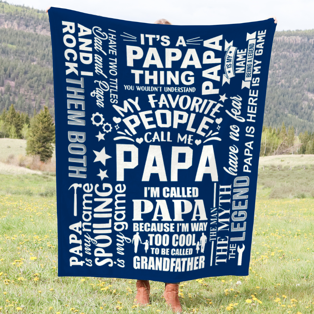 My Favorite People Call Me Papa, Cozy Blanket