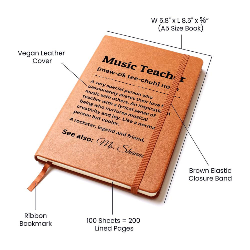 Personalized Journal - Music Teacher Definition