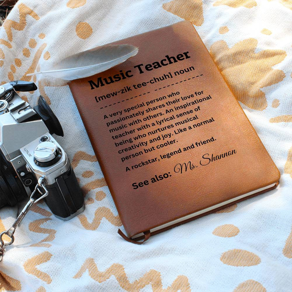 Personalized Journal - Music Teacher Definition