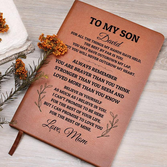 Personalized Journal For Son, Graduation Gift For Son