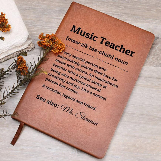 Personalized Journal - Music Teacher Definition