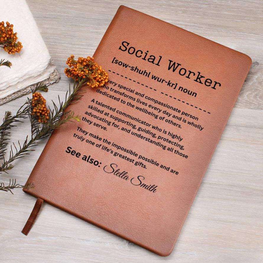 Personalized Journal - Social Worker Definition Gift