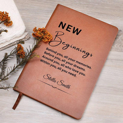 Personalized Journal - New Beginnings Journal, Graduation Gift, New Chapter