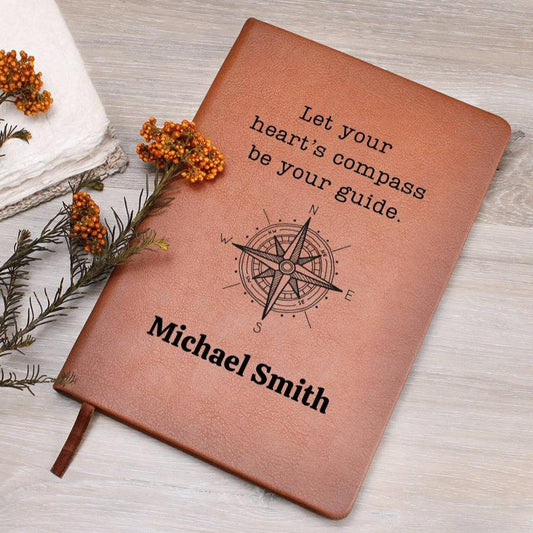 Personalized Journal - Let Your Heart's Compass Be Your Guide