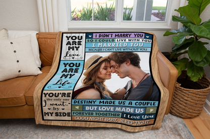 Personalized Blanket For Couples - Destiny Made Us A Couple