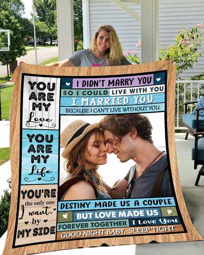 Personalized Blanket For Couples - Destiny Made Us A Couple