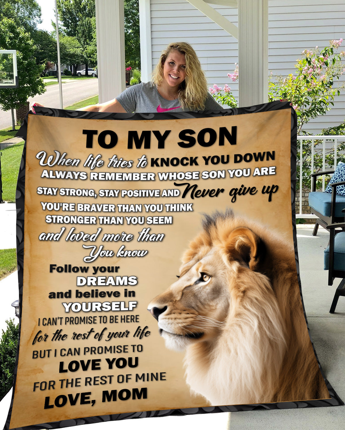 To My Son Blanket - Cozy Plush Blanket