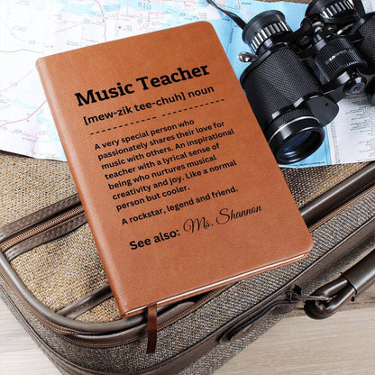 Personalized Journal - Music Teacher Definition