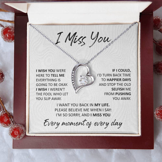 I Miss You Every Moment Of Every Day | Forever Love Necklace