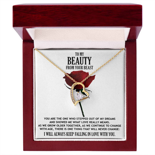 To My Beauty, From Your Beast | Forever Love Necklace