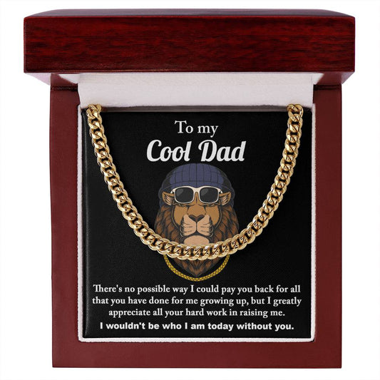 To My Cool Dad | Cuban Link Chain