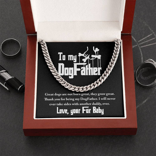 To My Dog Father | Cuban Link Chain