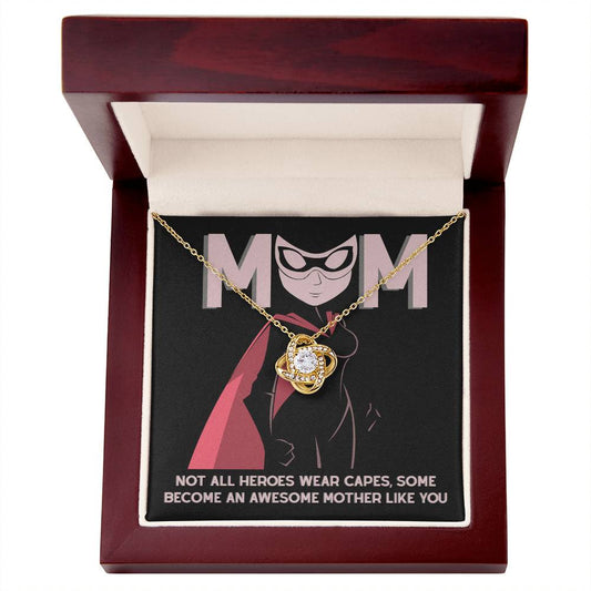 Superhero Mom | Love Knot Necklace