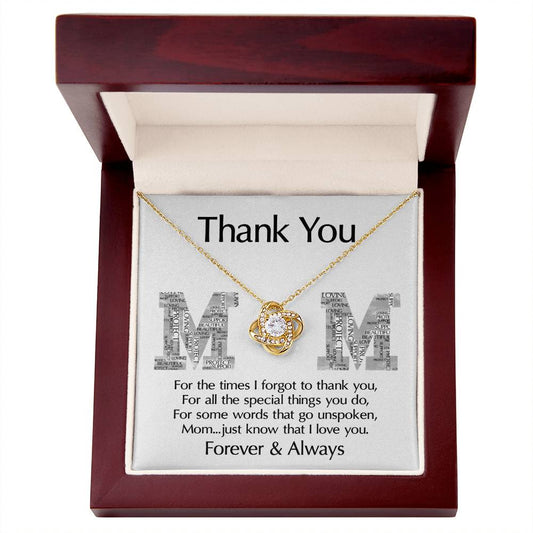 Thank You Mom | Love Knot Necklace