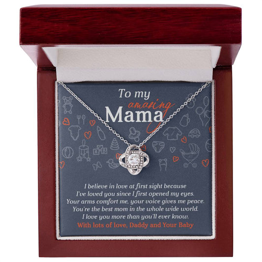 To My Amazing Mama, You're The Best Mom | Love Knot Necklace