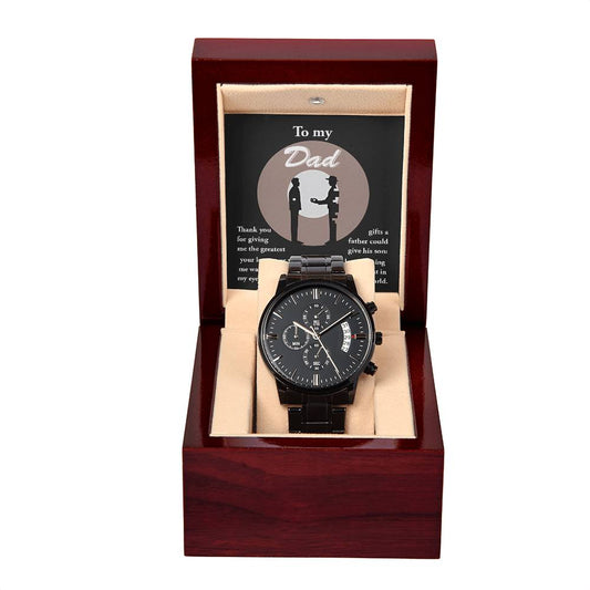 You Are The Best Dad In The Whole World | Black Chronograph Watch