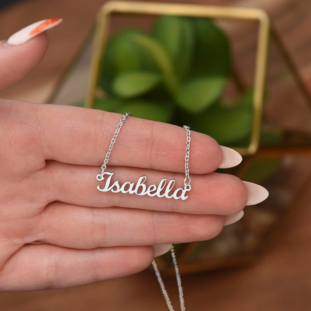 To My Beautiful Daughter, Laugh Love Live | Personalized Name Necklace