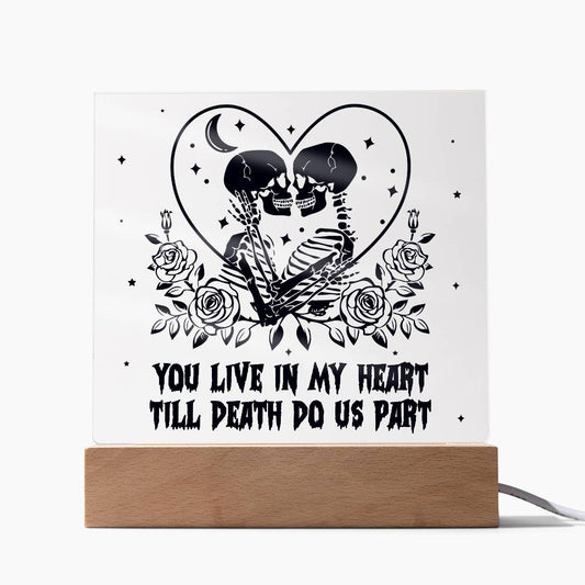 Till Death Do Us Part Acrylic Plaque | Night Light