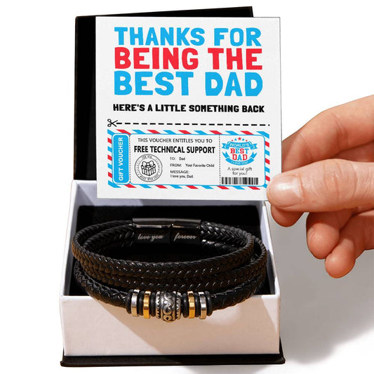 Thanks For Being The Best Dad | Bracelet