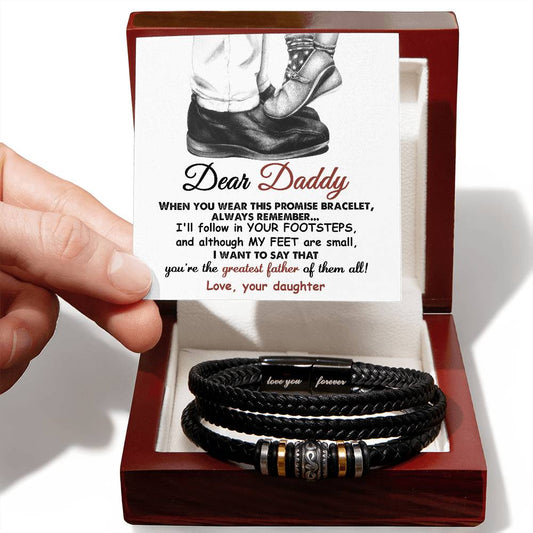 Dear Daddy, You're The Greatest Father Of Them All | Bracelet