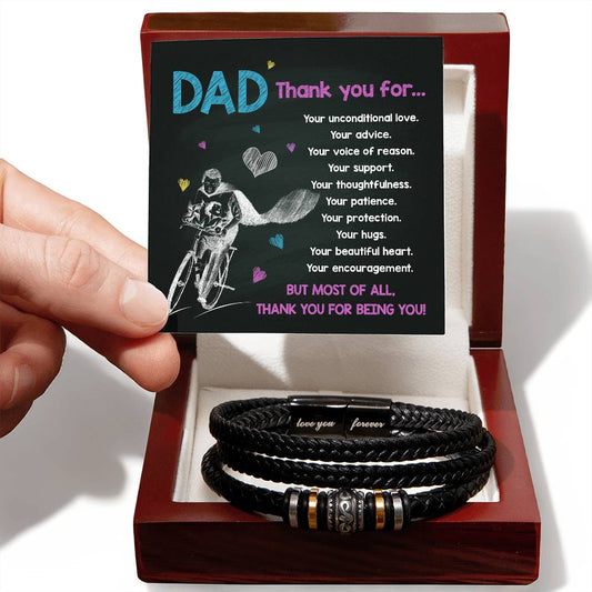 Dad Thank You For Being You | Bracelet