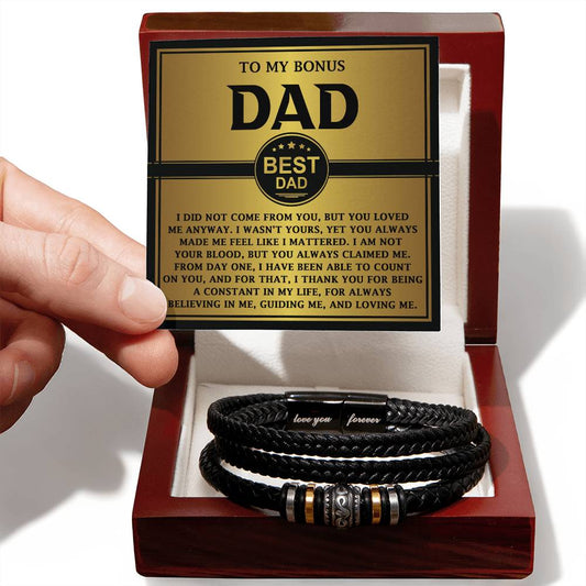 To My Bonus Dad, Thank You For Being A Constant In My Life |  Bracelet