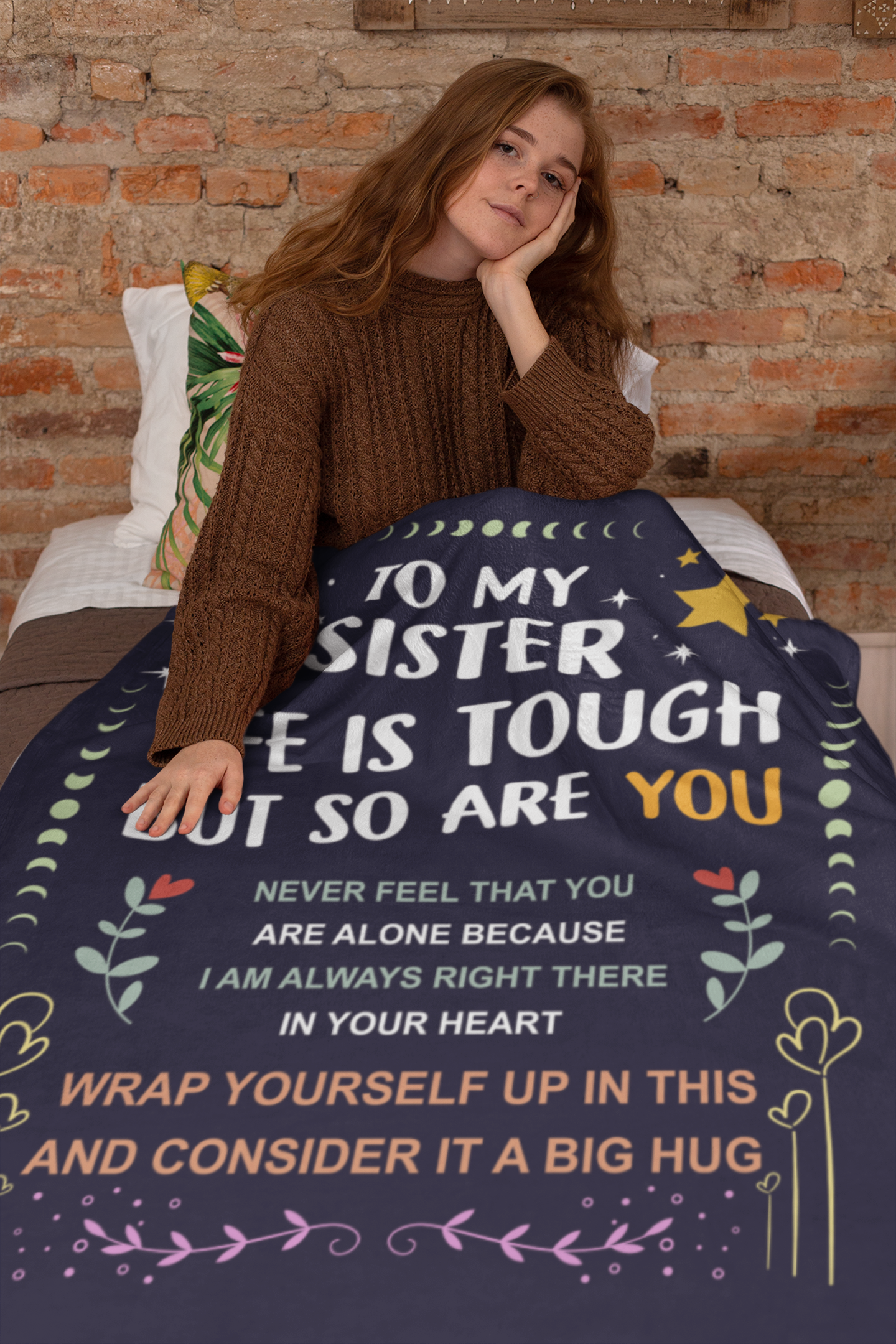 To My Sister, Life Is Tough But So Are You, Cozy Blanket