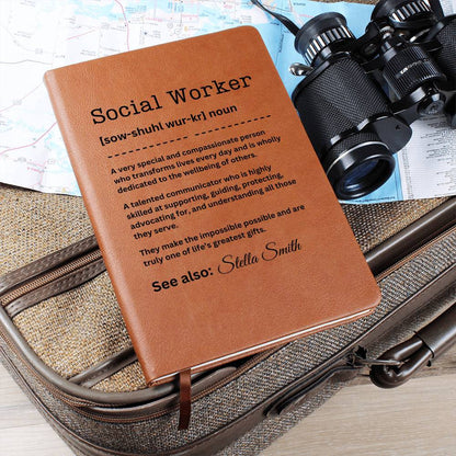 Personalized Journal - Social Worker Definition Gift