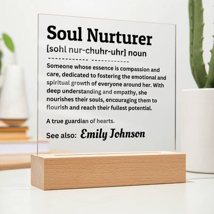 Personalized Soul Nurturer Acrylic Plaque