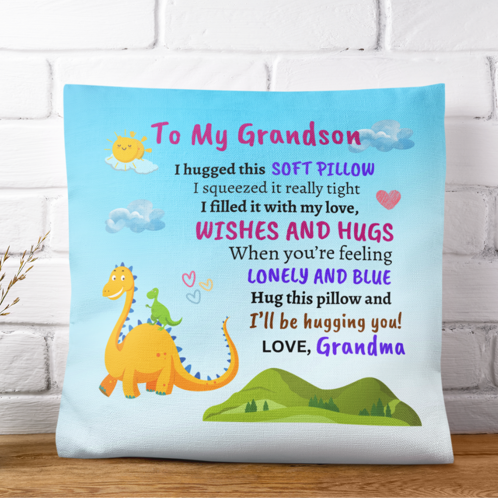 To My Grandson Pillow