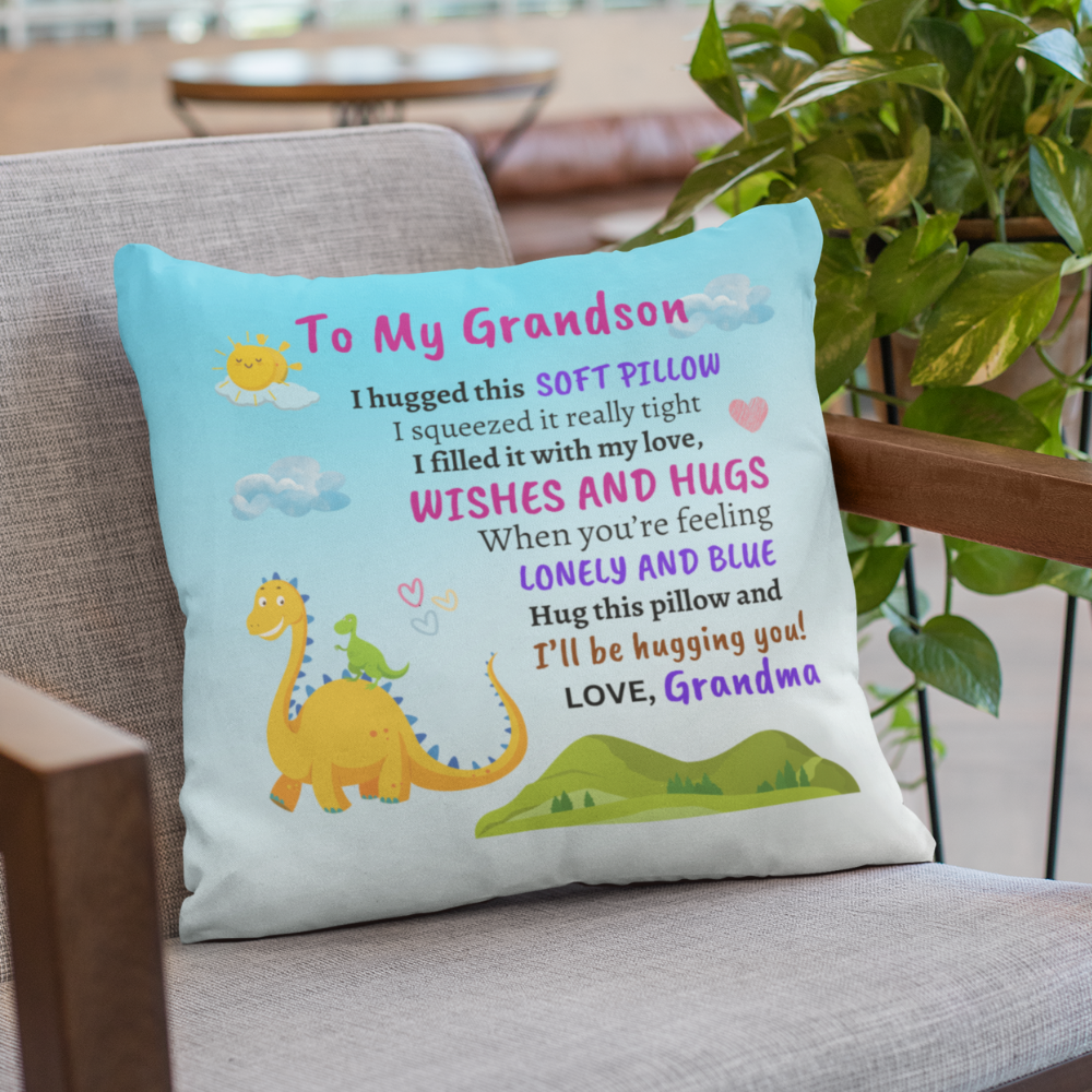 To My Grandson Pillow