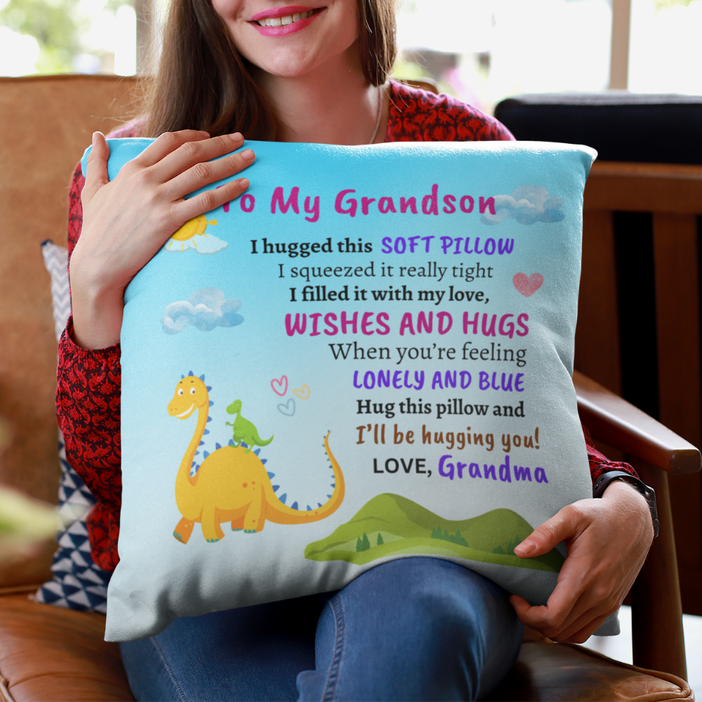 To My Grandson Pillow